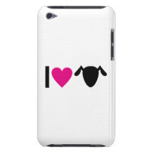 I love dogs barely there iPod case