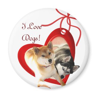 I Love Dogs Magnet magnet