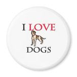 I Love Dogs Refrigerator Magnets