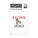 I Love Dogs stamp