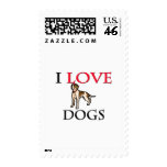 I Love Dogs postage