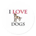I Love Dogs stickers by tshirtshirts I Love Dogs stickers