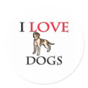 I Love Dogs stickers by tshirtshirts I Love Dogs stickers