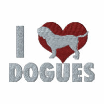 Ich liebe Dogues gestickten ZipHoodie bestickte hemden by MenagerieMayhem Ich liebe Dogues gestickten ZipHoodie bestickte hemden