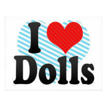 I Love Dolls Post Cards