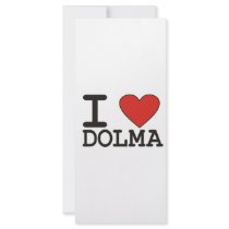 I Love Dolma Custom Rack Cards