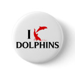 I Love Dolphins buttons