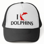 I Love Dolphins hats