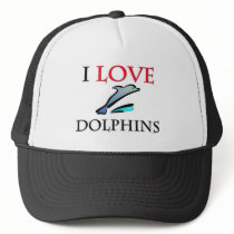 I Love Dolphins hats