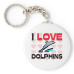 I Love Dolphins Keychains