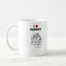 I love dolphins mug