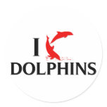 I Love Dolphins stickers