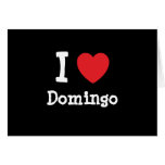 I love Domingo heart custom personalized cards