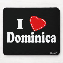 I Love Dominica mousepads by Rep_Yo_City I Love Dominica mousepads