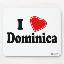 I Love Dominica mousepads by Rep_Yo_City I Love Dominica mousepads