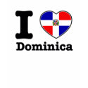 I love Dominica t-shirts by afrocaribbean I love Dominica t-shirts