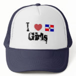 I Love Dominican Girls Mesh Hat
