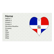 I Love Dominican Republic Business Cards