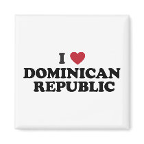I Love Dominican Republic Magnets