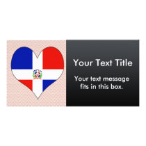 I Love Dominican Republic Personalized Photo Card