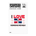 I Love Dominican Republic Postage Stamps