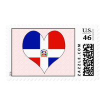 I Love Dominican Republic Postage Stamp