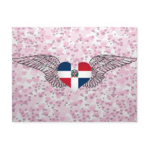 I Love Dominican Republic -wings Postcard