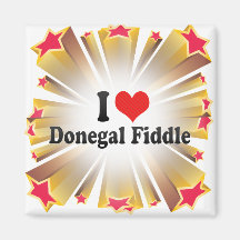 I Love Donegal Fiddle Magnets