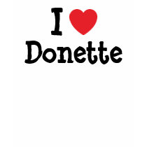 I love Donette heart T-Shirt