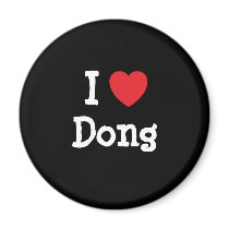 I love Dong heart T-Shirt magnets by funnycustomtshirts I love Dong heart T-Shirt magnets