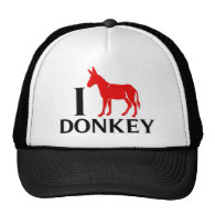 I Love Donkey Trucker Hat