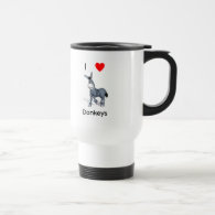 I love donkeys coffee mugs