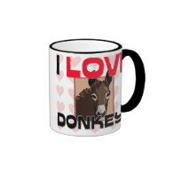 I Love Donkeys Mug