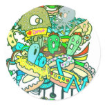 I LOVE DONUT stickers