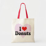 I Love Donuts Canvas Bags