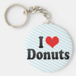 I Love Donuts Key Chain