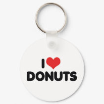 I Love Donuts Keychain