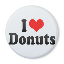 I Love Donuts Fridge Magnets