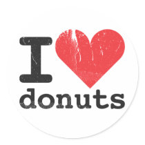 I love donuts Sticker