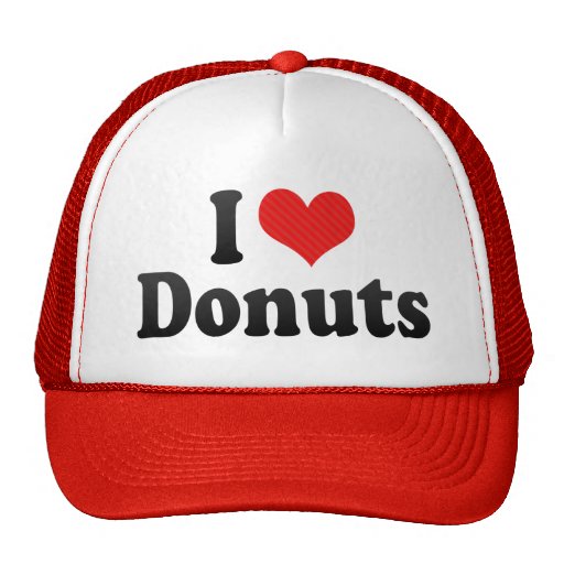 I Love Donuts Trucker Hats