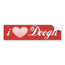 I Love Doogh Bumper Sticker