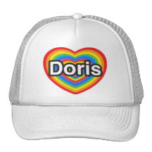 I love Doris. I love you Doris. Heart Hats
