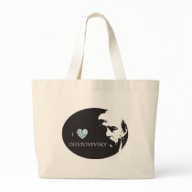 I Love Dostoyevsky Tote Bag by SymposiumGBI I Love Dostoyevsky Tote Bag