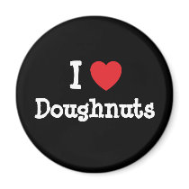 I love Doughnuts heart T-Shirt magnets by funnycustomtshirts I love Doughnuts heart T-Shirt magnets