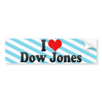 I Love Dow Jones Bumper Sticker