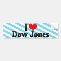 I Love Dow Jones Bumper Sticker