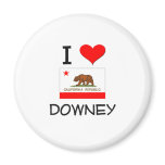 I Love DOWNEY California Refrigerator Magnets