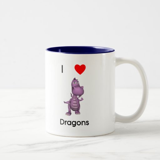 I love dragons coffee mugs