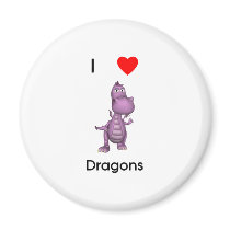 I love dragons magnets by towalj I love dragons magnets