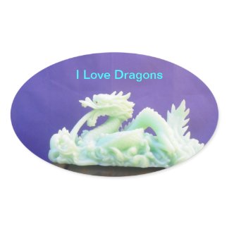 I Love Dragons Sticker sticker